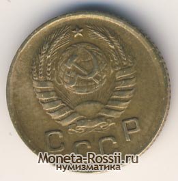 Монета 1 копейка 1938 года