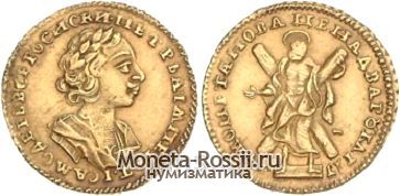 Монета 2 рубля 1724 года