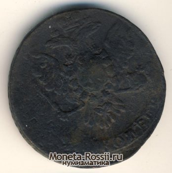 Монета 5 копеек 1758 года