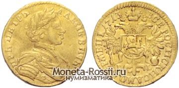 Монета 1 червонец 1713 года