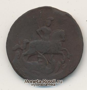 Монета 1 копейка 1761 года