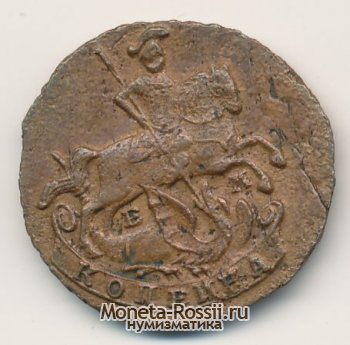 Монета 1 копейка 1795 года