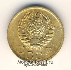 Монета 1 копейка 1940 года