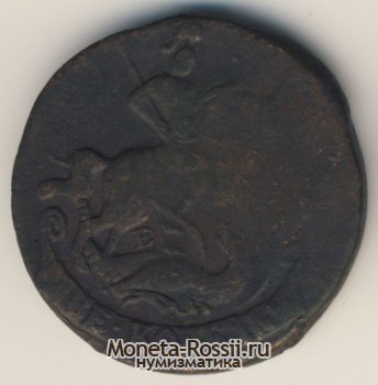 Монета 2 копейки 1764 года