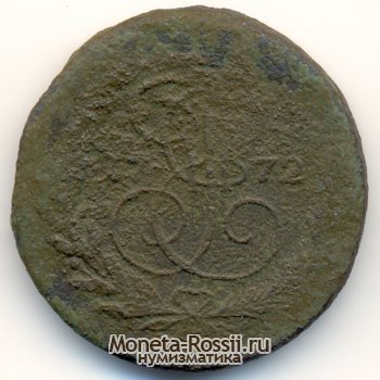 Монета 2 копейки 1772 года