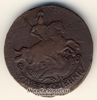 Монета 2 копейки 1773 года