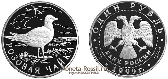 Монета 1 рубль 1999 года 