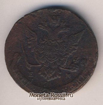 Монета 5 копеек 1772 года