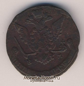 Монета 5 копеек 1774 года
