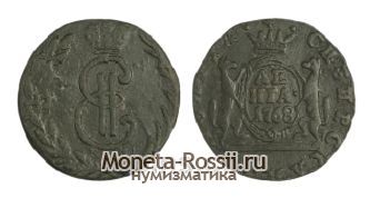 Монета Денга 1768 года