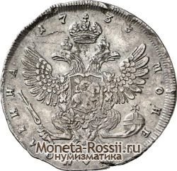 Монета Полтина 1738 года
