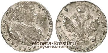 Монета Тинф 1709 года